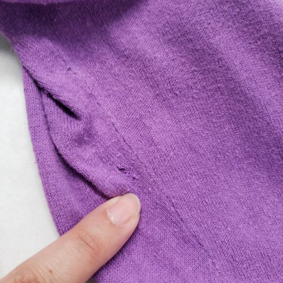 Lane Bryant Cardigan Sweater Womens 18/20 Pastel Purple 3/4 Sleeve Button-Up - Picture 8 of 16